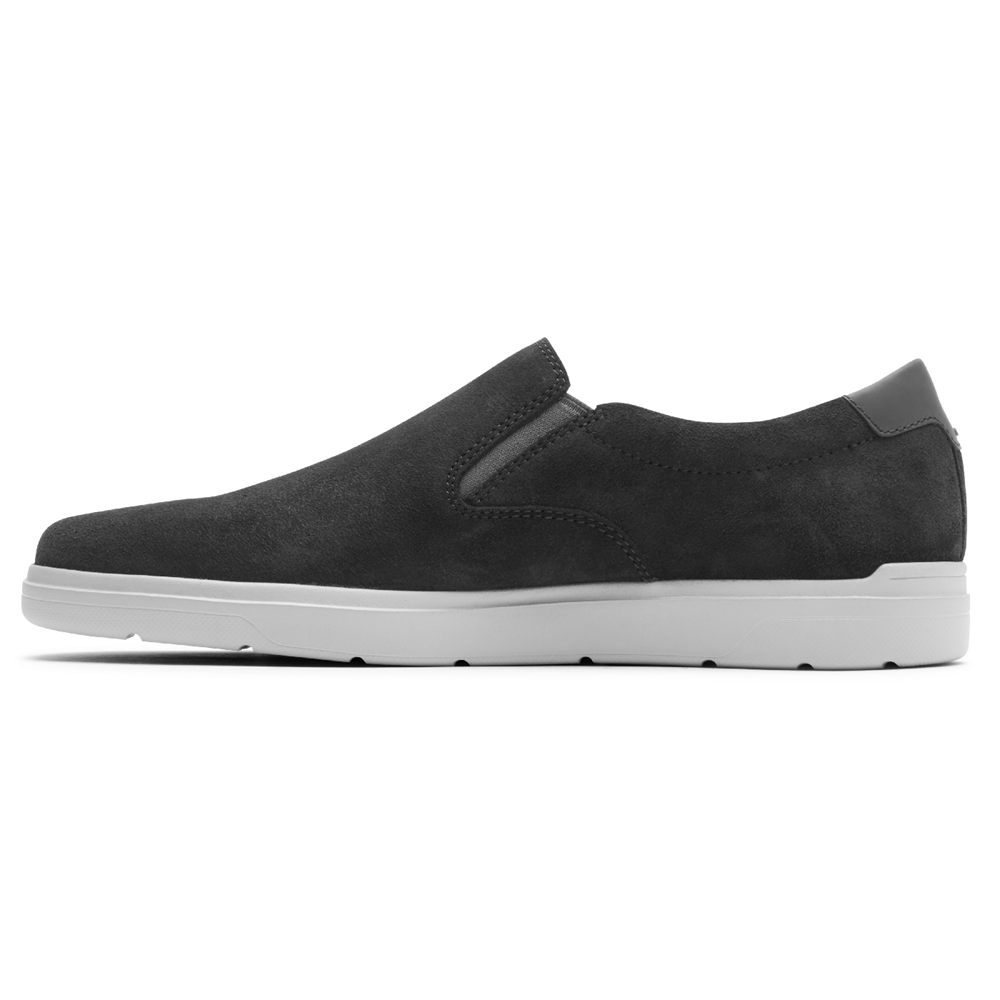 Tenis Rockport Homem Cinzentas Escuro - Total Motion Lite Slip-On - 96304YTLP